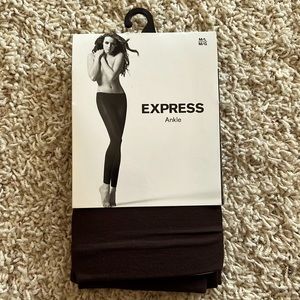 Express brown ankle tights